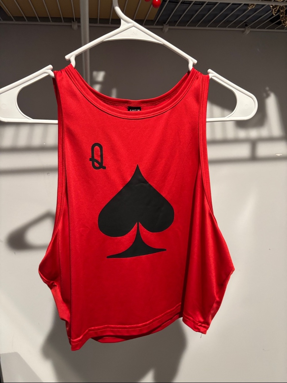 Red Queen of Spades Graphic Tank Top